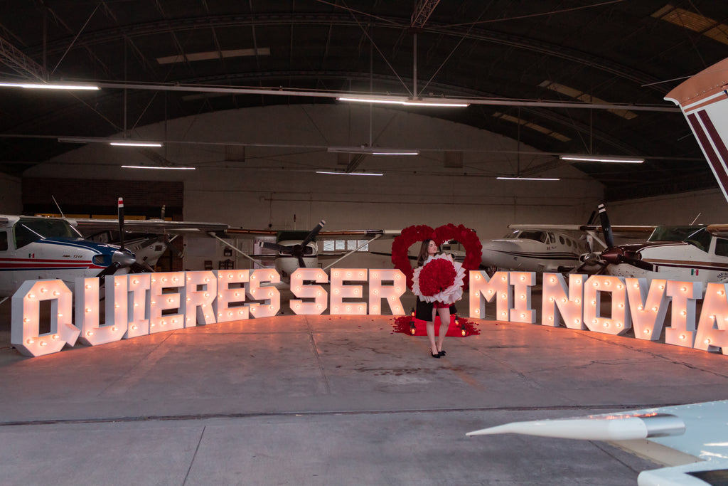 Corazón + letras gigantes
