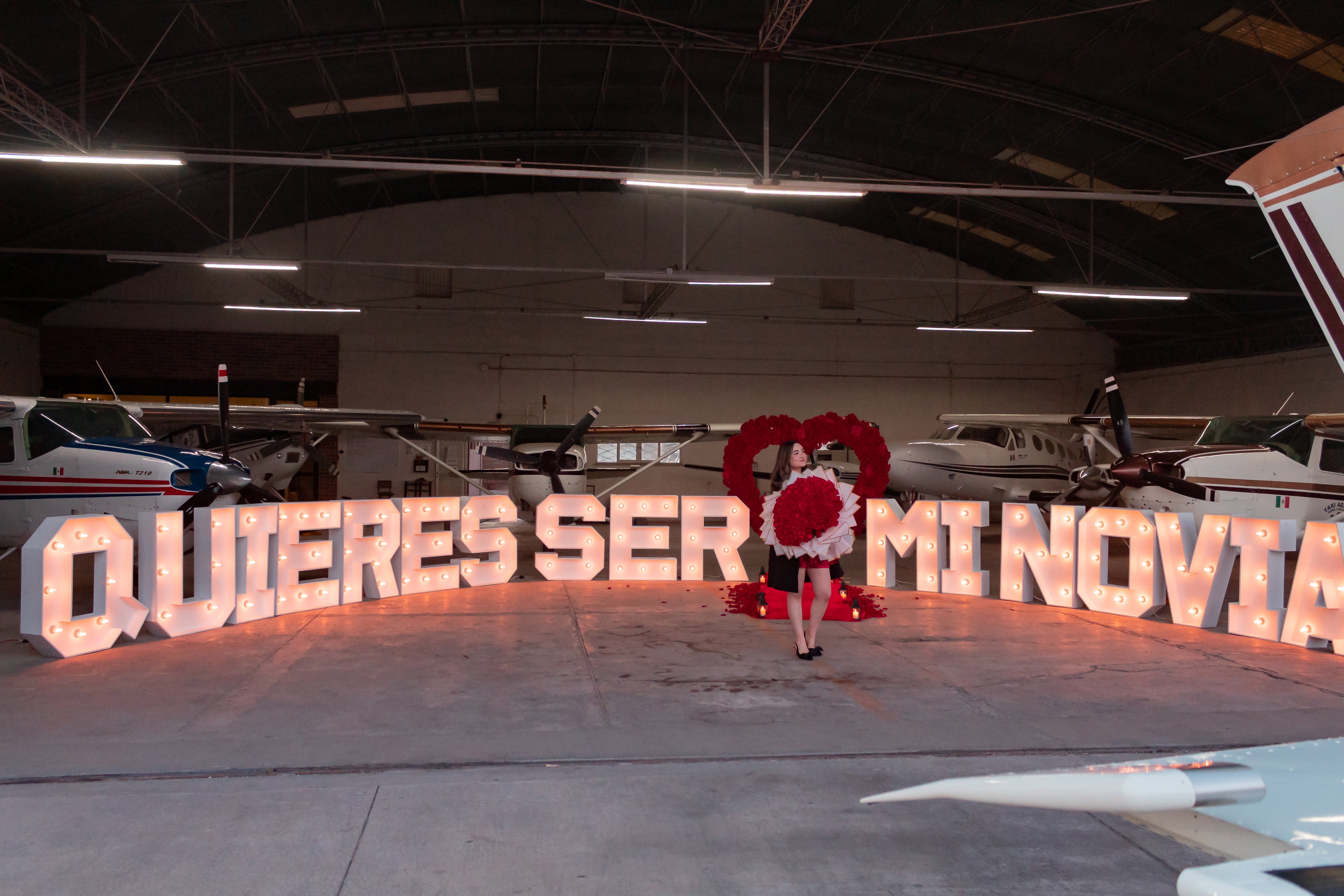 Corazón + letras gigantes