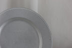 Plato base plateado