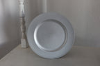 Plato base plateado