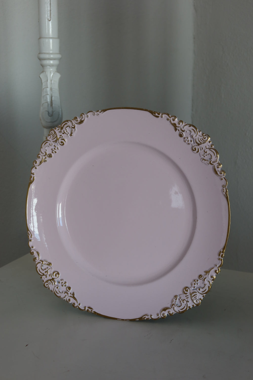 Plato base rosa