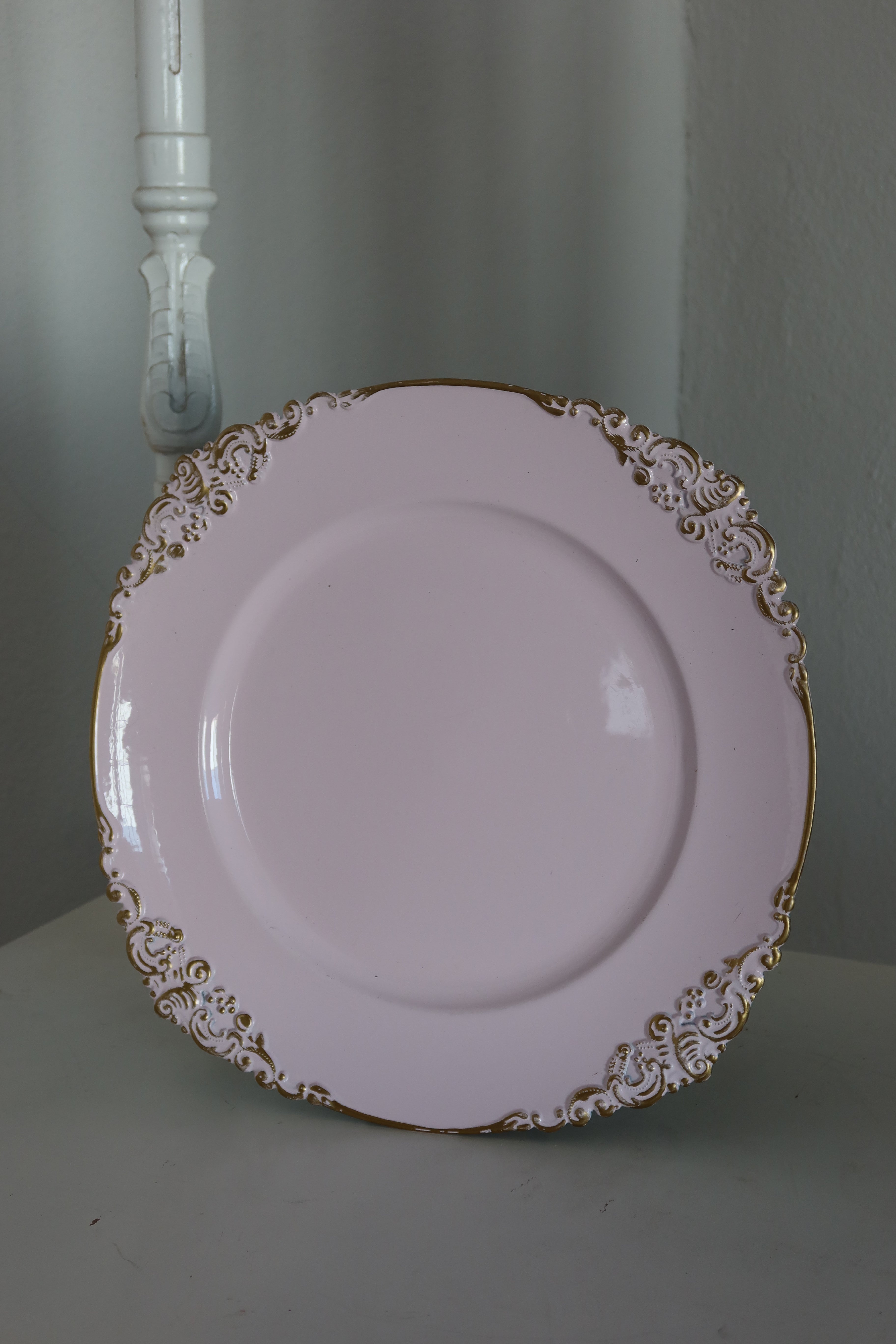 Plato base rosa
