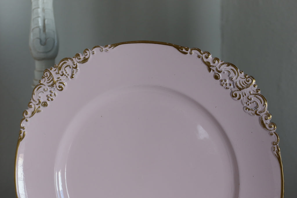 Plato base rosa